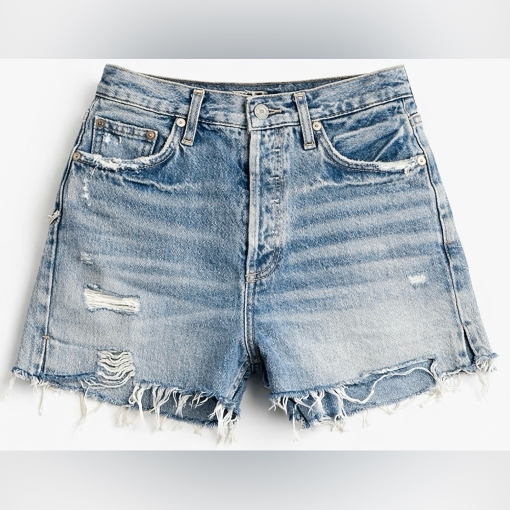 AGOLDE Dee Ultra High Rise Shorts (Ricochet wash)